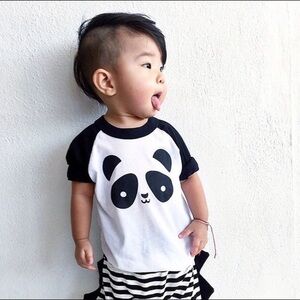 Whistle & Flute KAWAII panda basketball shirt 6-12